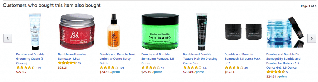 amazon product recommendations