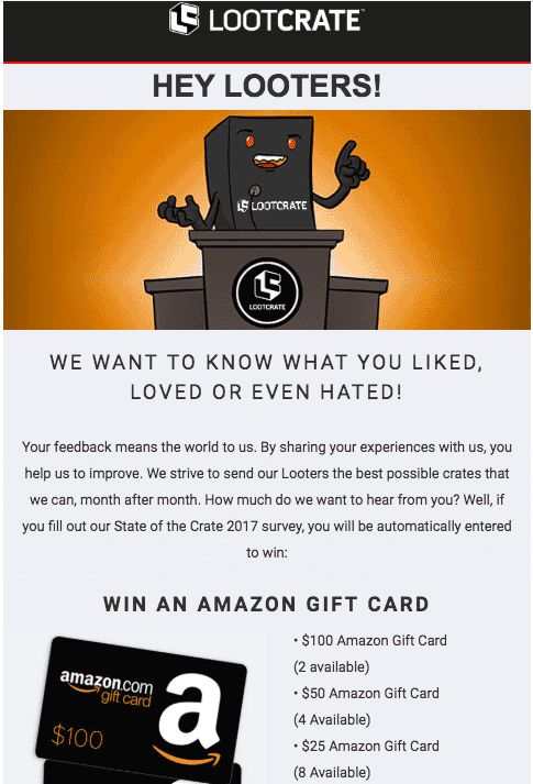 Lootcrate email
